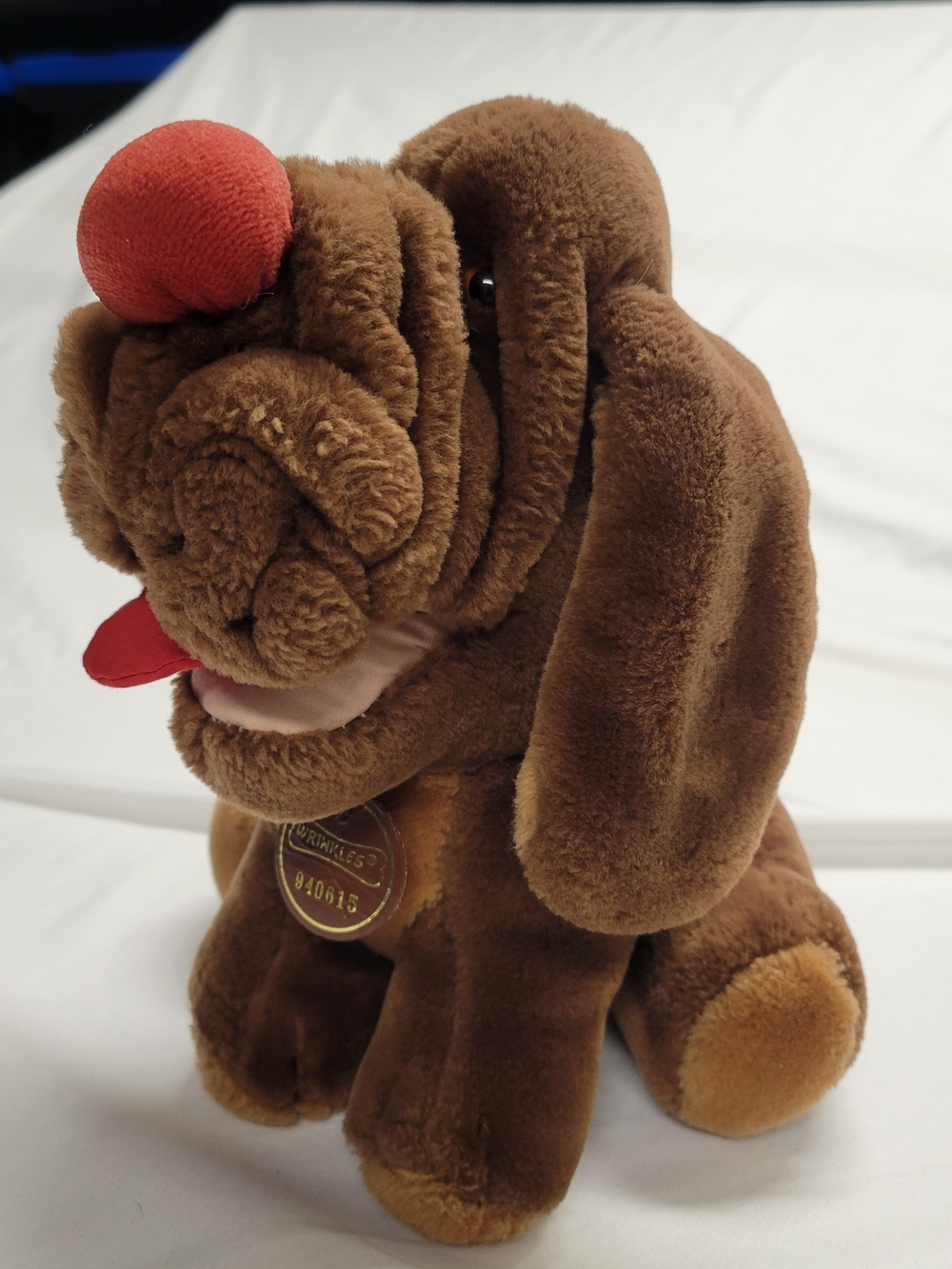 Vintage 1984 Ganz Wrinkles Dog Plush 10" Heritage Collection Brown 80s